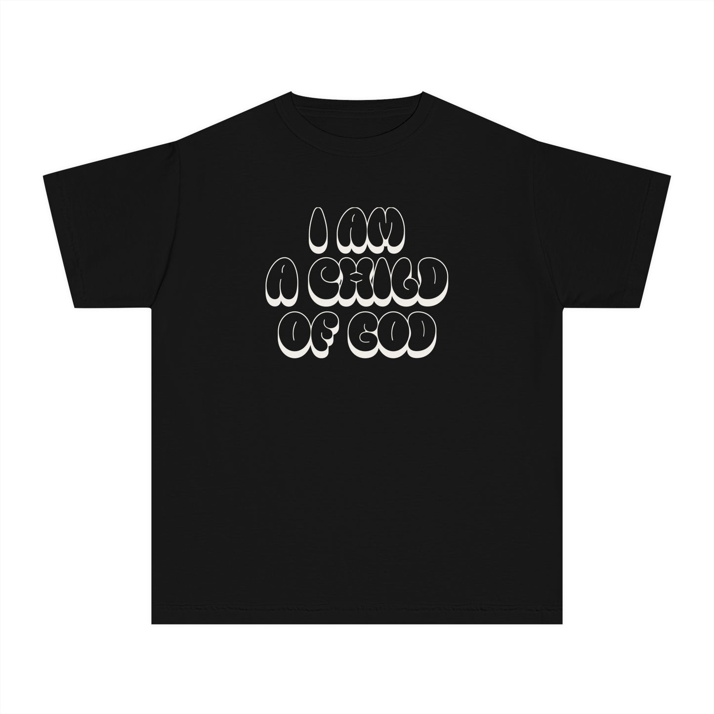 "I Am A Child of God" Kids Midweight Garment-Dyed Tee