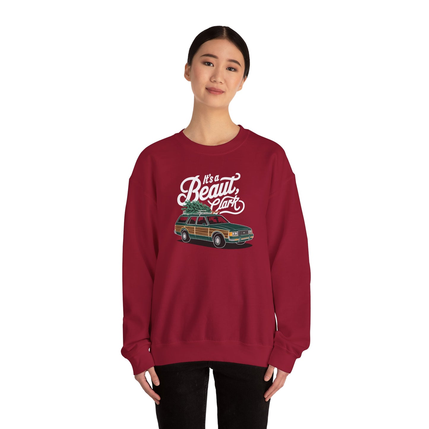 "CHRISTMAS "IT'S A BEAUT, CLARK" UNISEX CREWNECK SWEATSHIRT