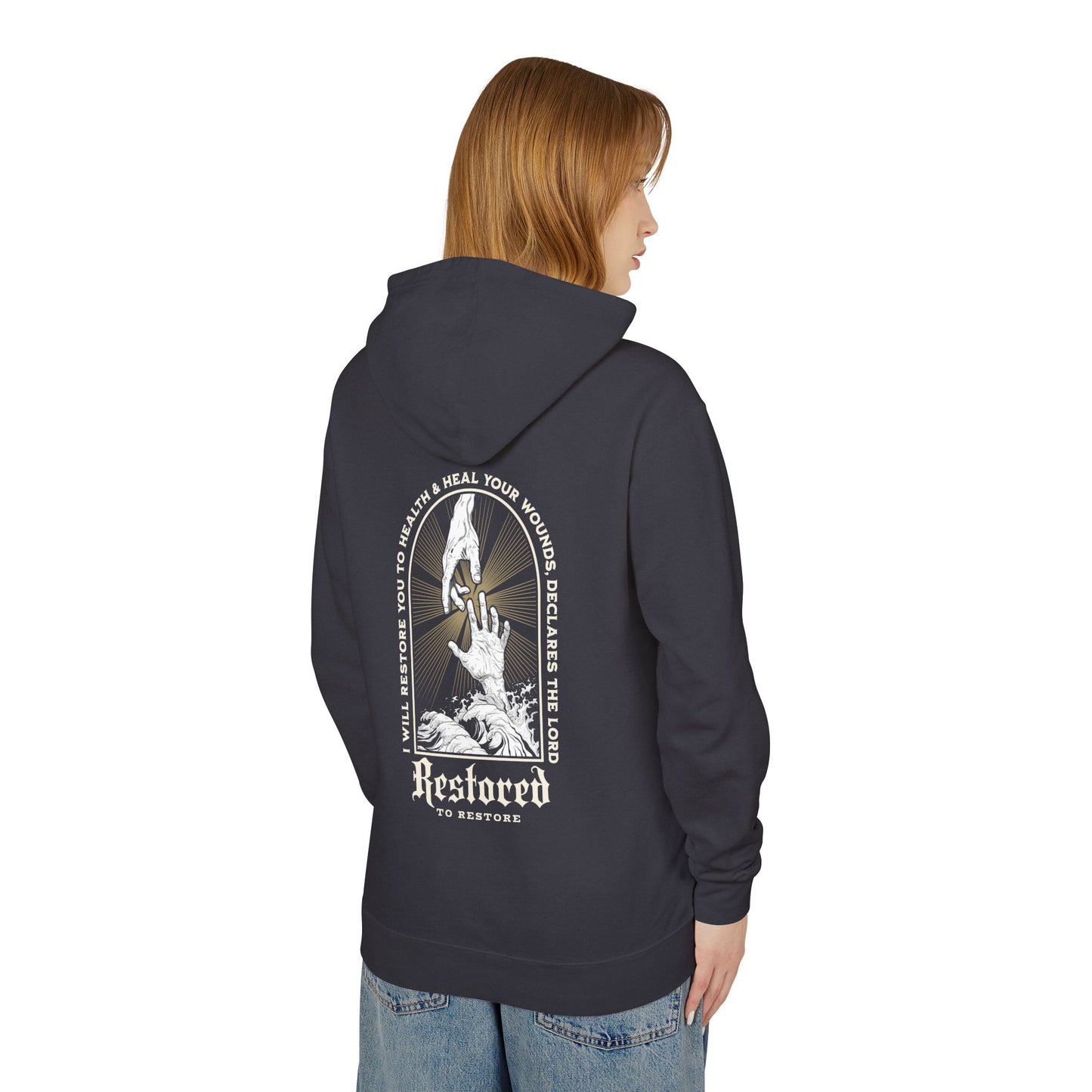 "RESTORED TO RESTORE" UNISEX PREMIUM HOODIE