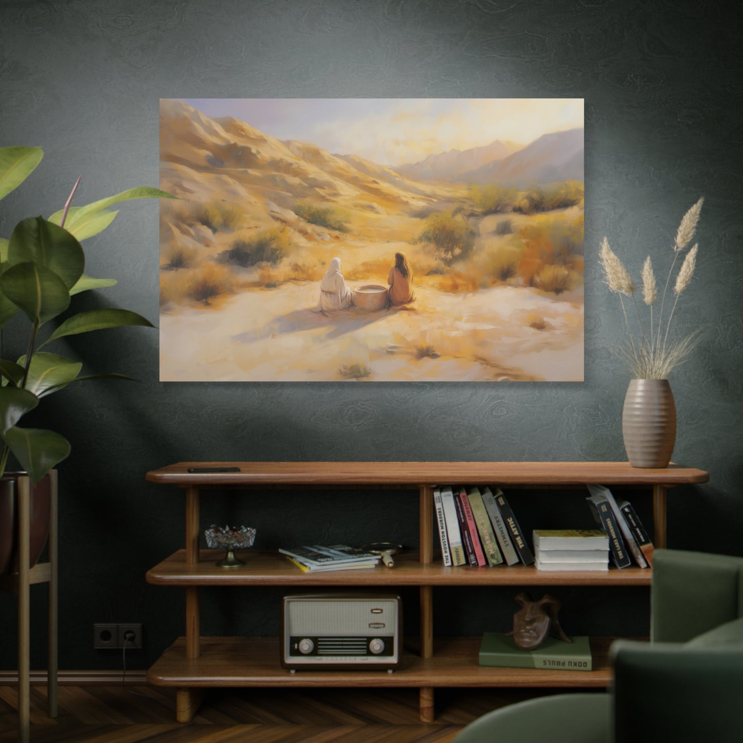 "Woman At The Well" Canvas Print