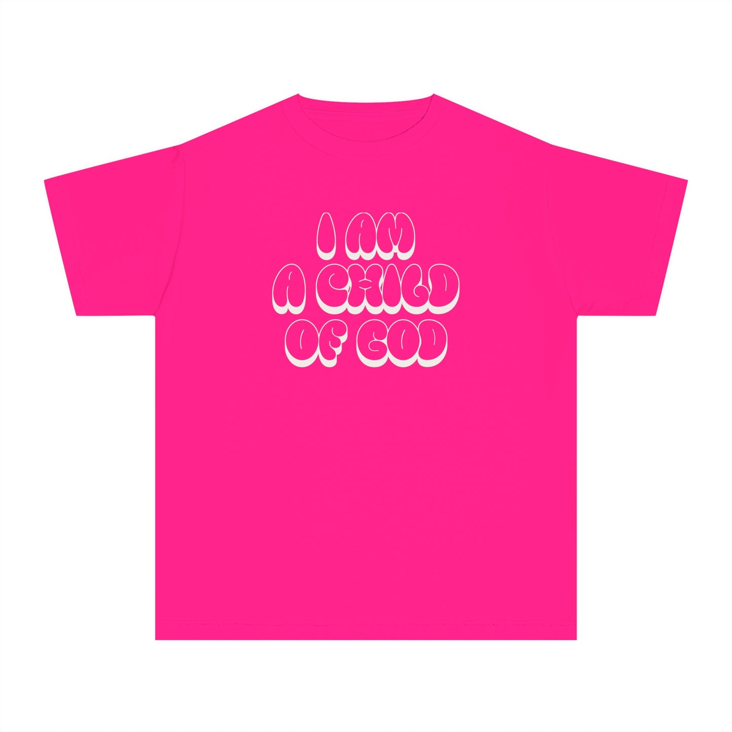 "I Am A Child of God" Kids Midweight Garment-Dyed Tee