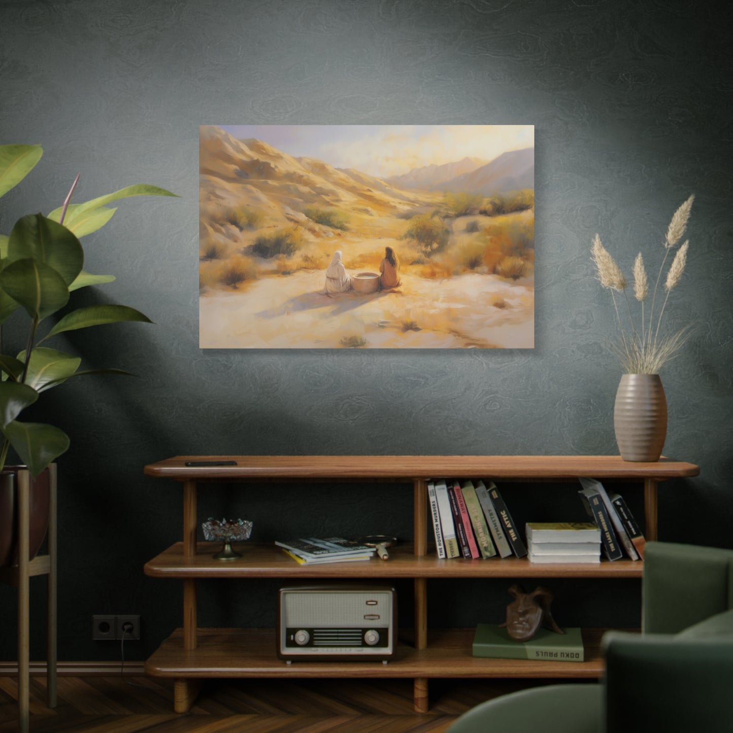 "Woman At The Well" Canvas Print