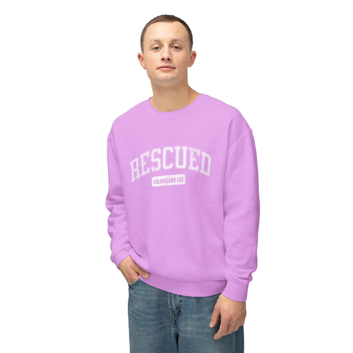 VARSITY "RESCUED" UNISEX PREMIUM SWEATSHIRT