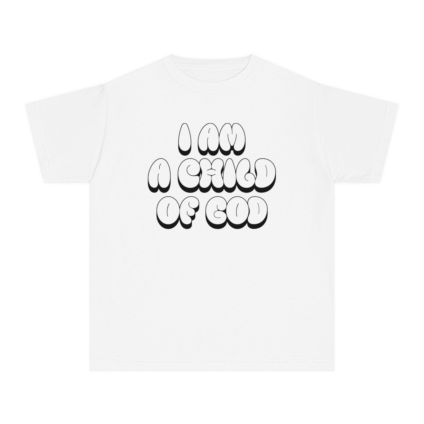 "I Am A Child of God" Kids Midweight Garment-Dyed Tee