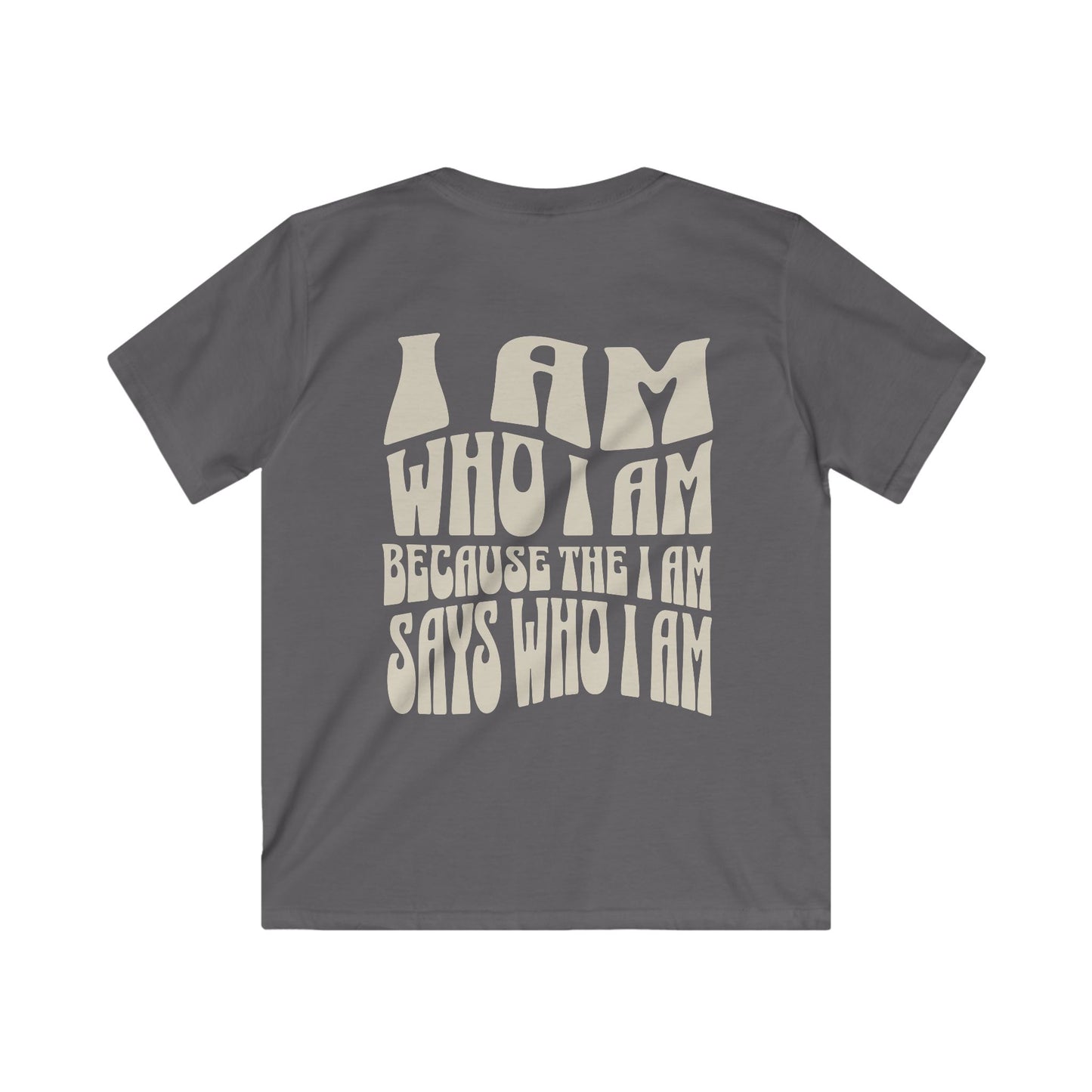 "I Am Who I Am" Kids Softstyle Tee