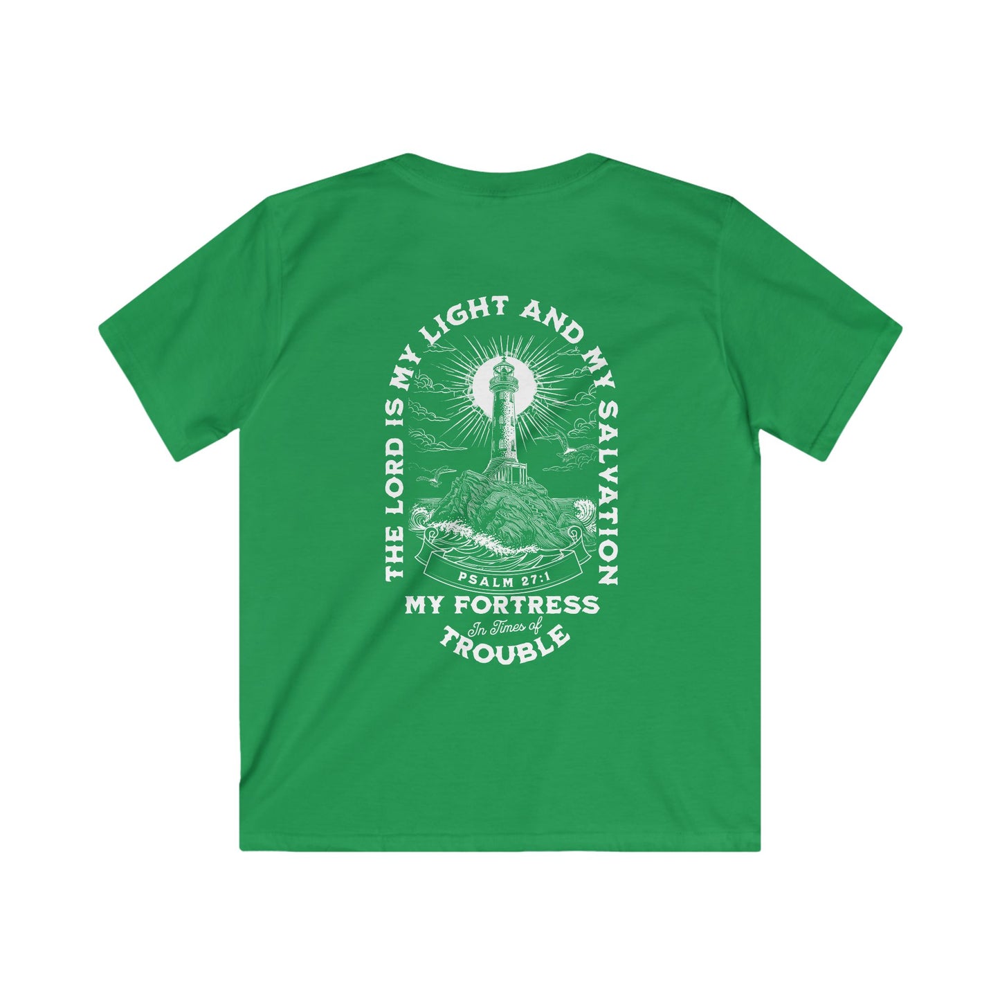 "Psalm 27:1" Kids Softstyle Tee