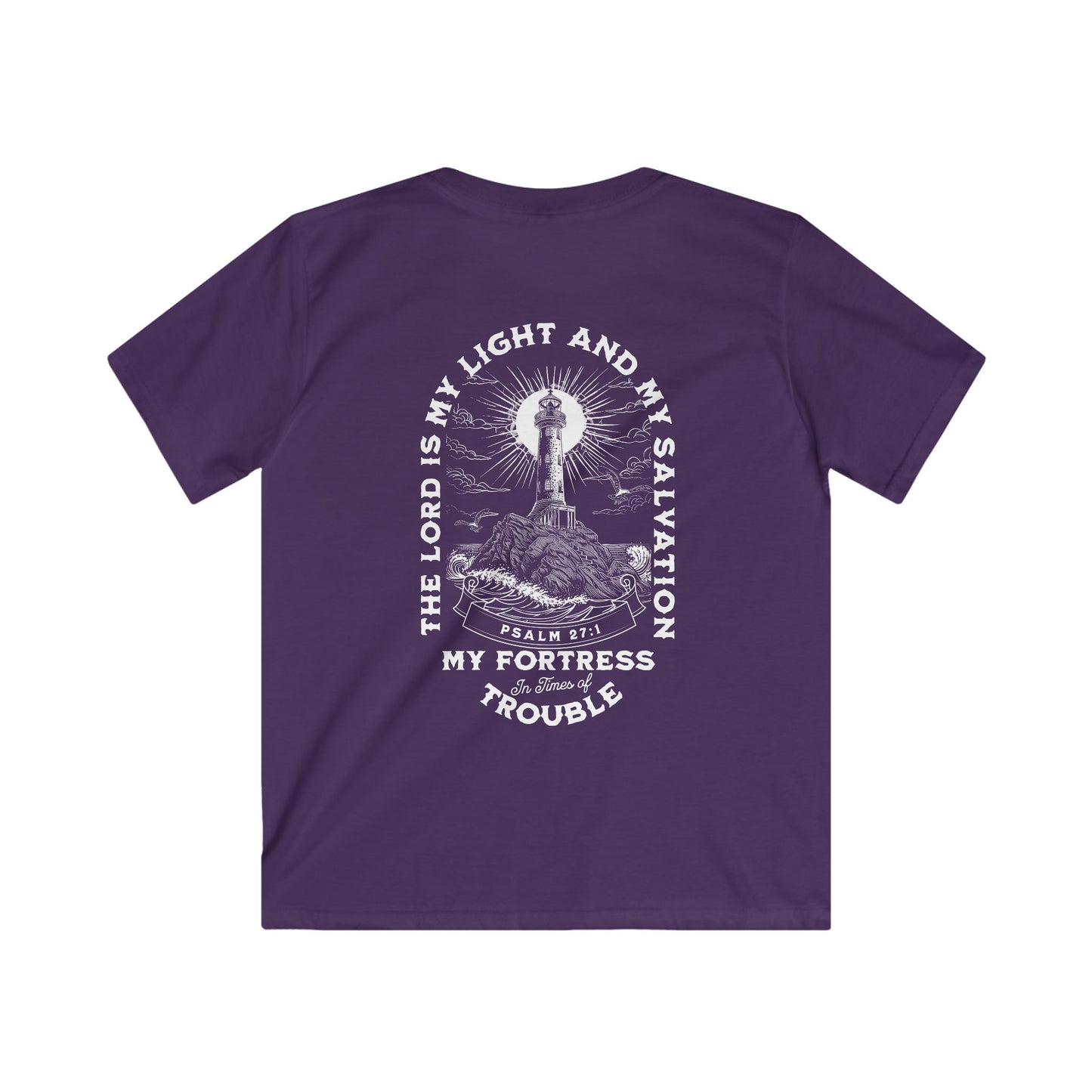 "Psalm 27:1" Kids Softstyle Tee