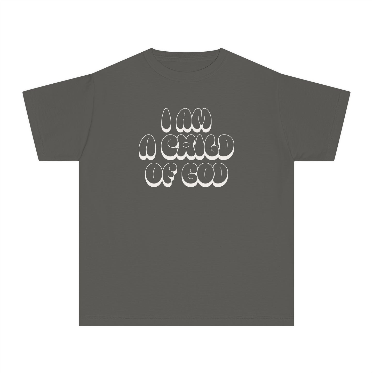 "I Am A Child of God" Kids Midweight Garment-Dyed Tee