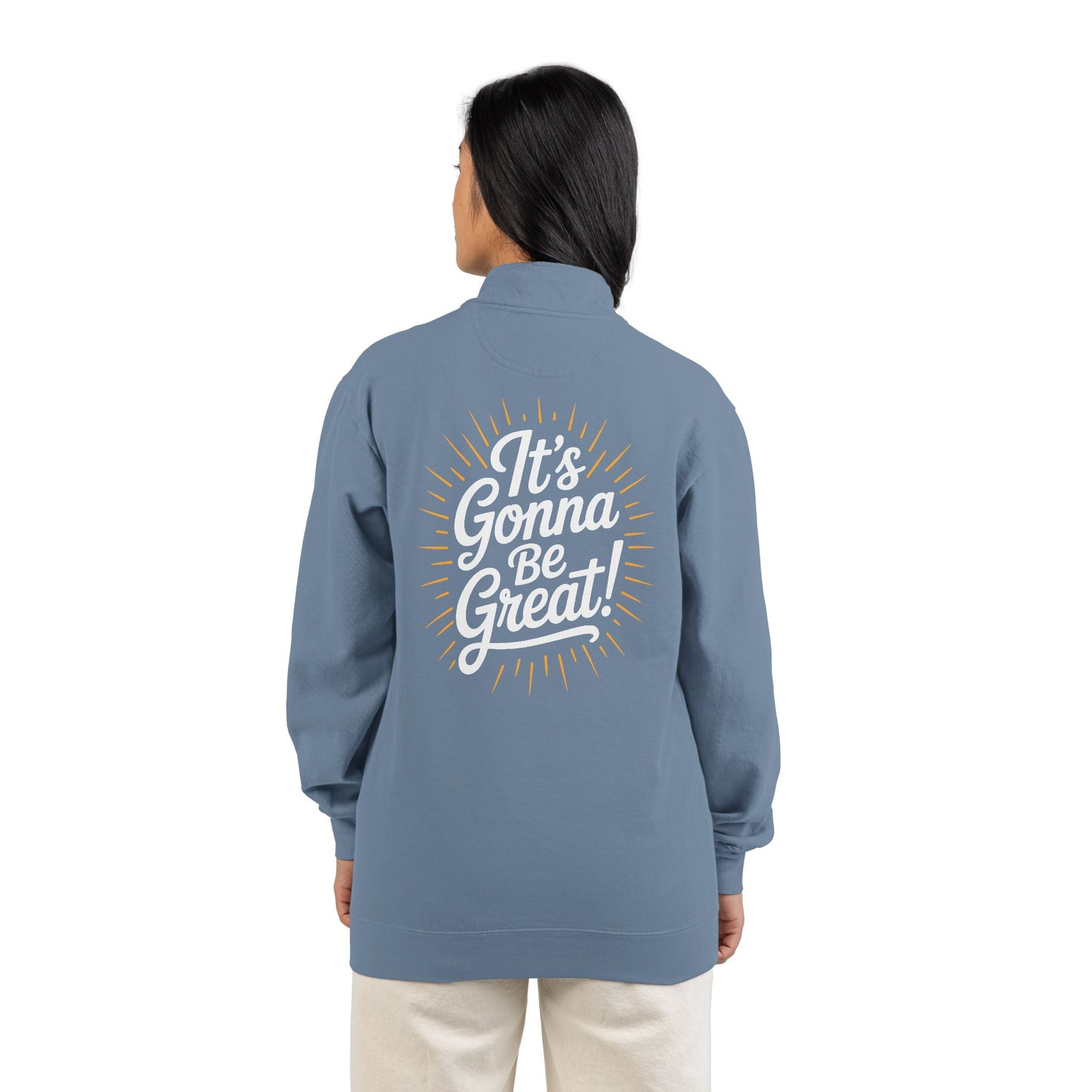 WIS "IT'S GONNA BE GREAT!" UNISEX PREMIUM QUARTER-ZIP SWEATSHIRT