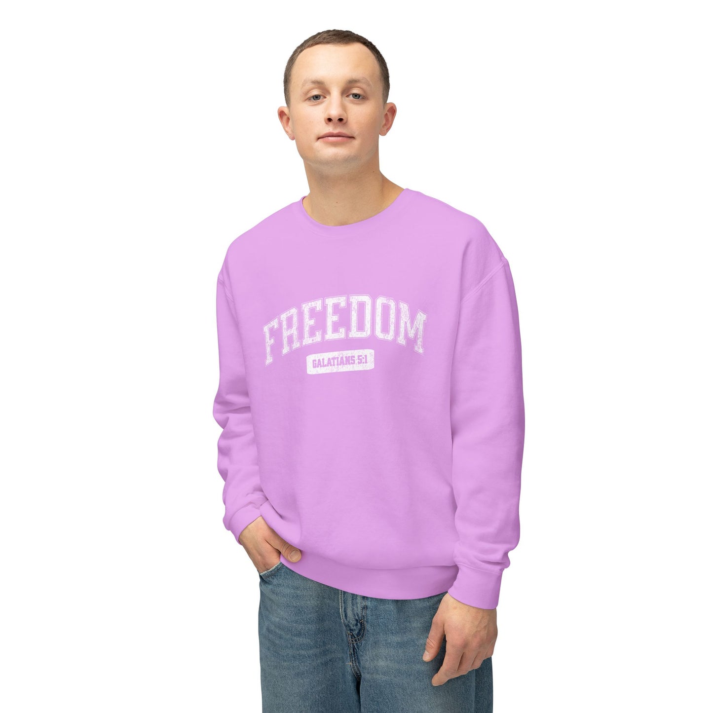 "FREEDOM" VARSITY UNISEX PREMIUM SWEATSHIRT