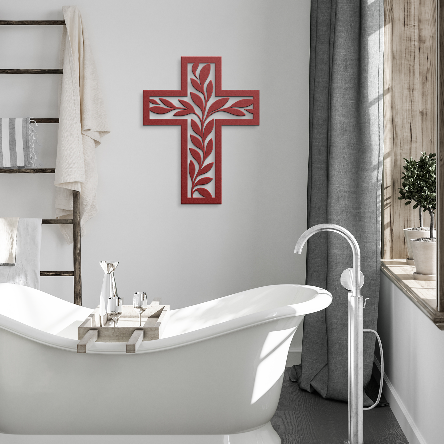 Metal Cut Sign "Cross of Life"