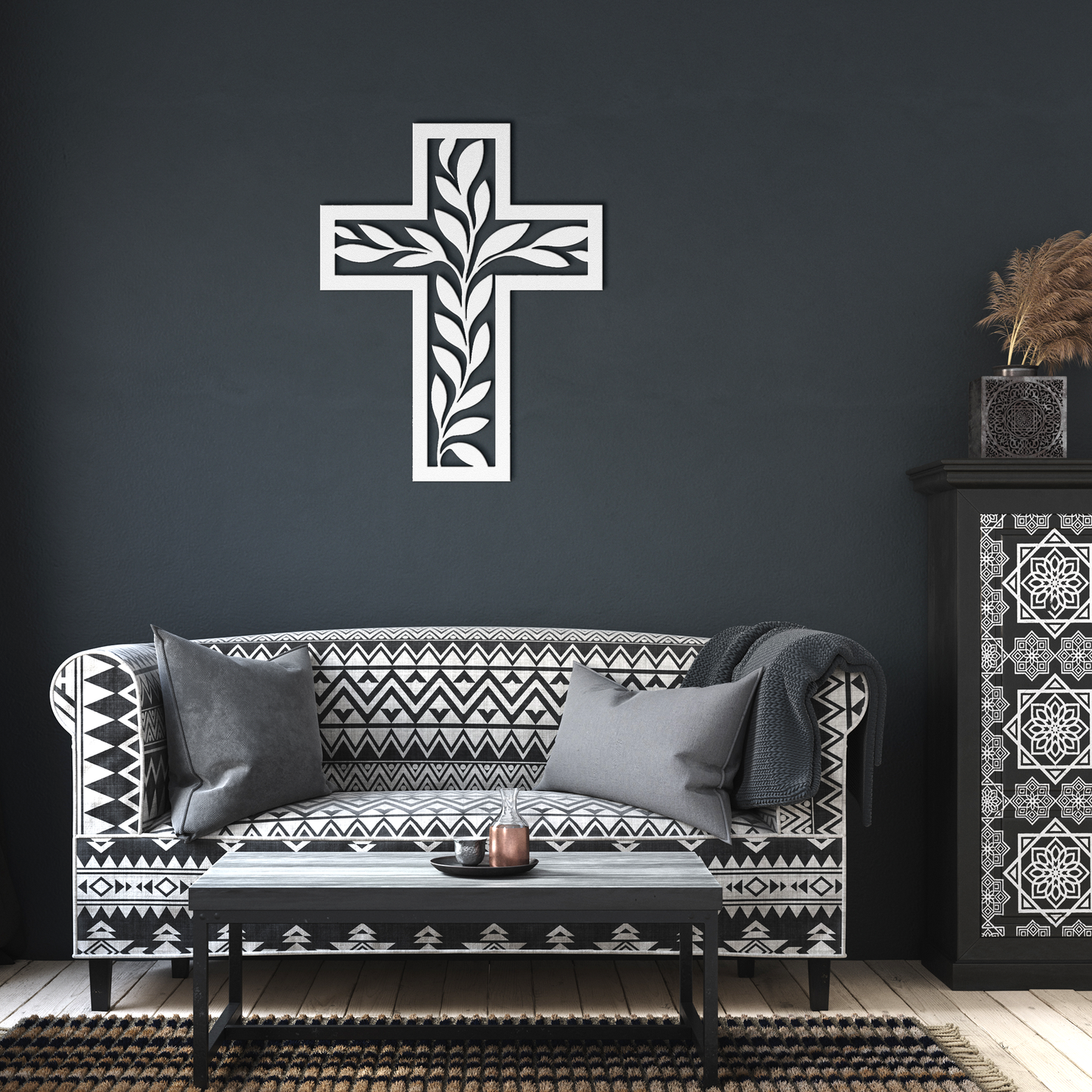 Metal Cut Sign "Cross of Life"