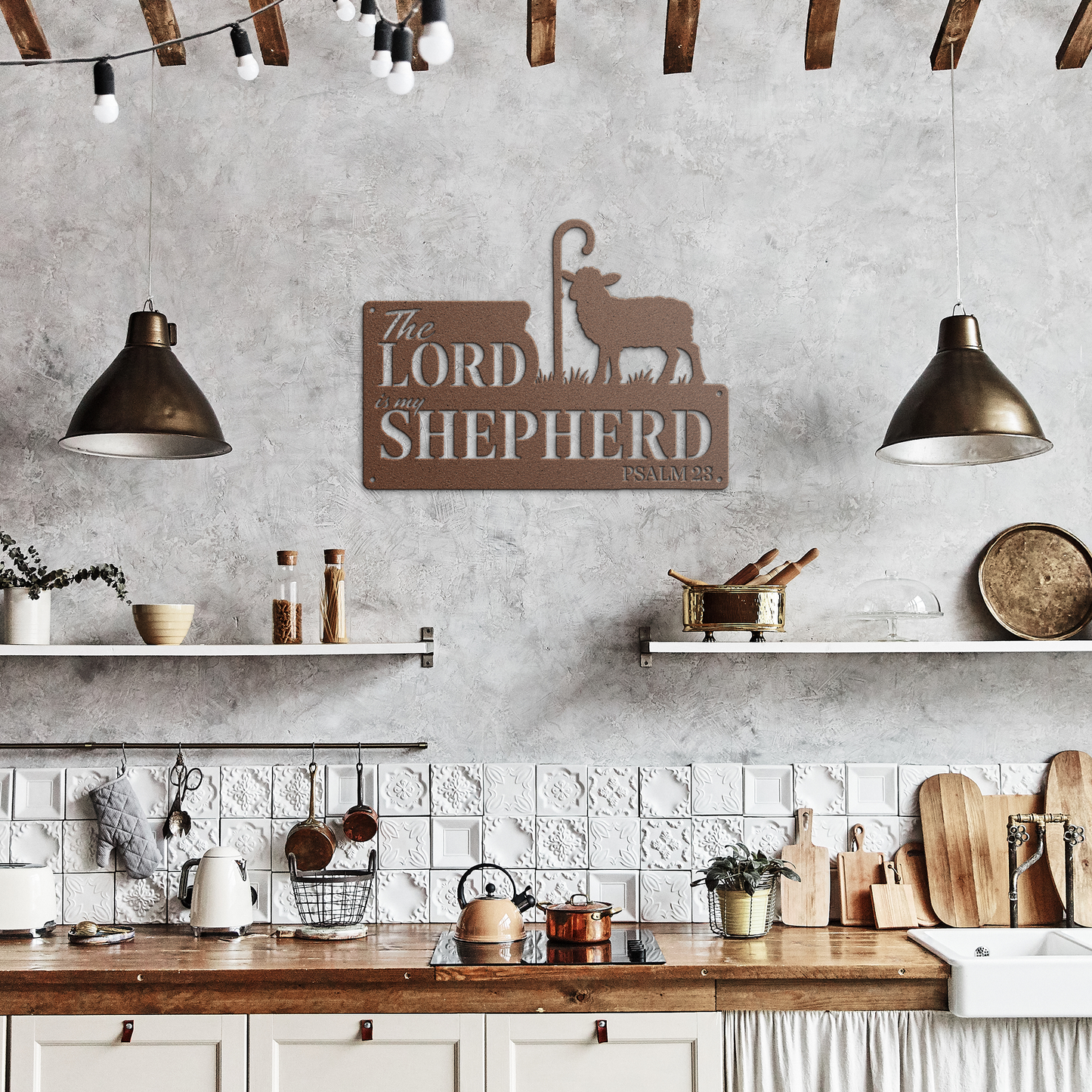 Metal_Sign_The_Lord_Is_My_Shepherd_Copper_Rustic_Kitchen_Mockup.png