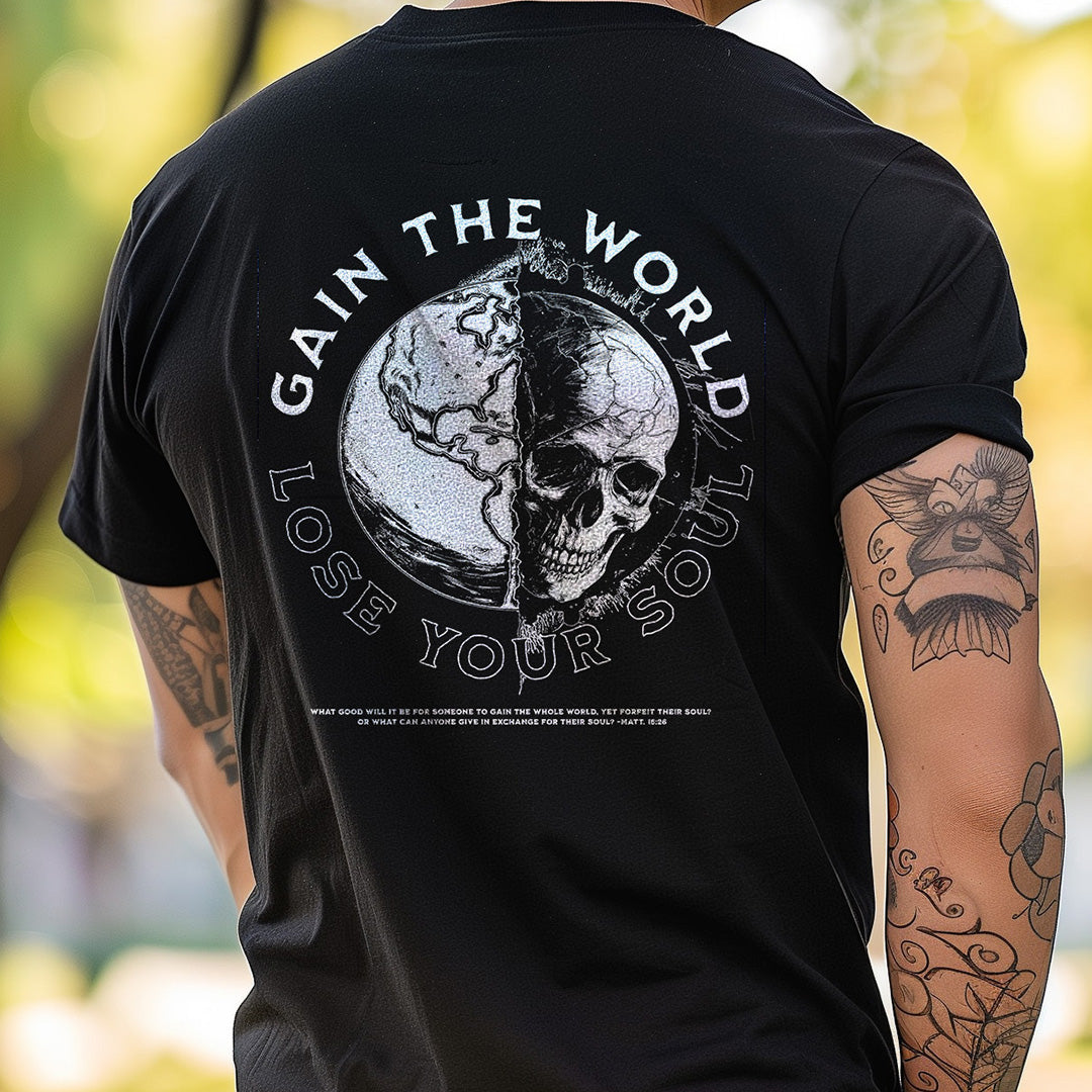 "GAIN THE WORLD" UNISEX PREMIUM TEE