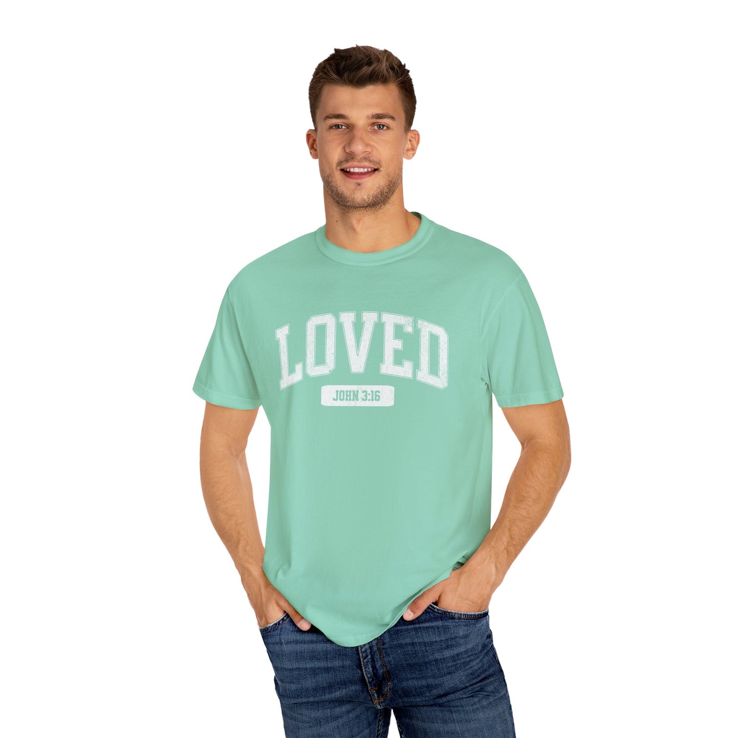 VARSITY "LOVED" UNISEX PREMIUM TEE