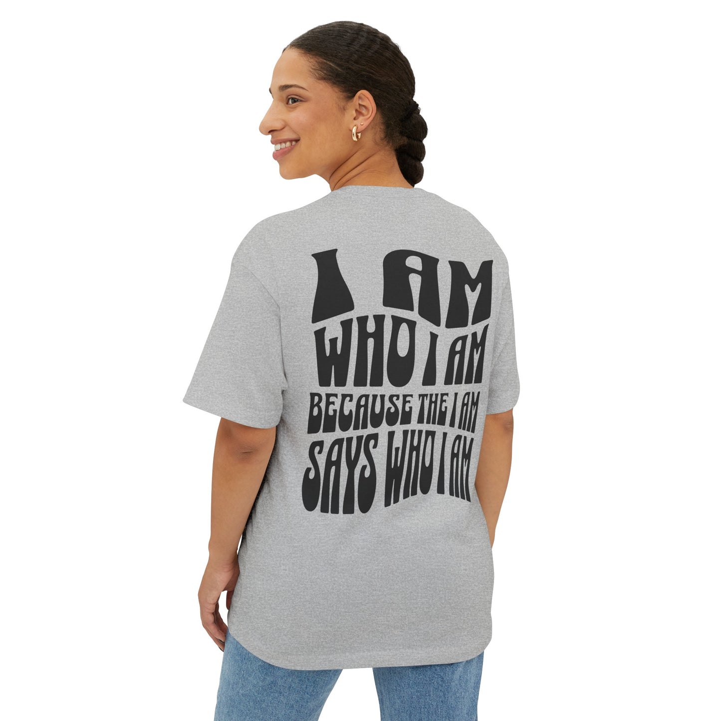 "I Am Who I AM" Adult Unisex Oversized Boxy Tee