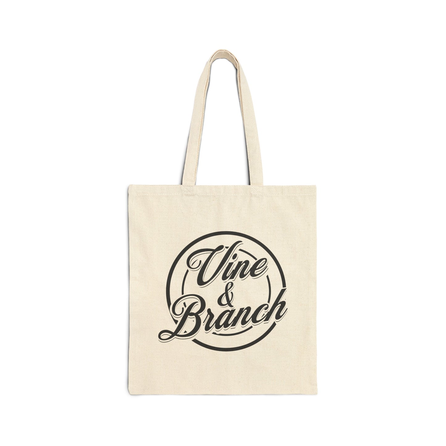 "Vine & Branch" Cotton Canvas Tote Bag