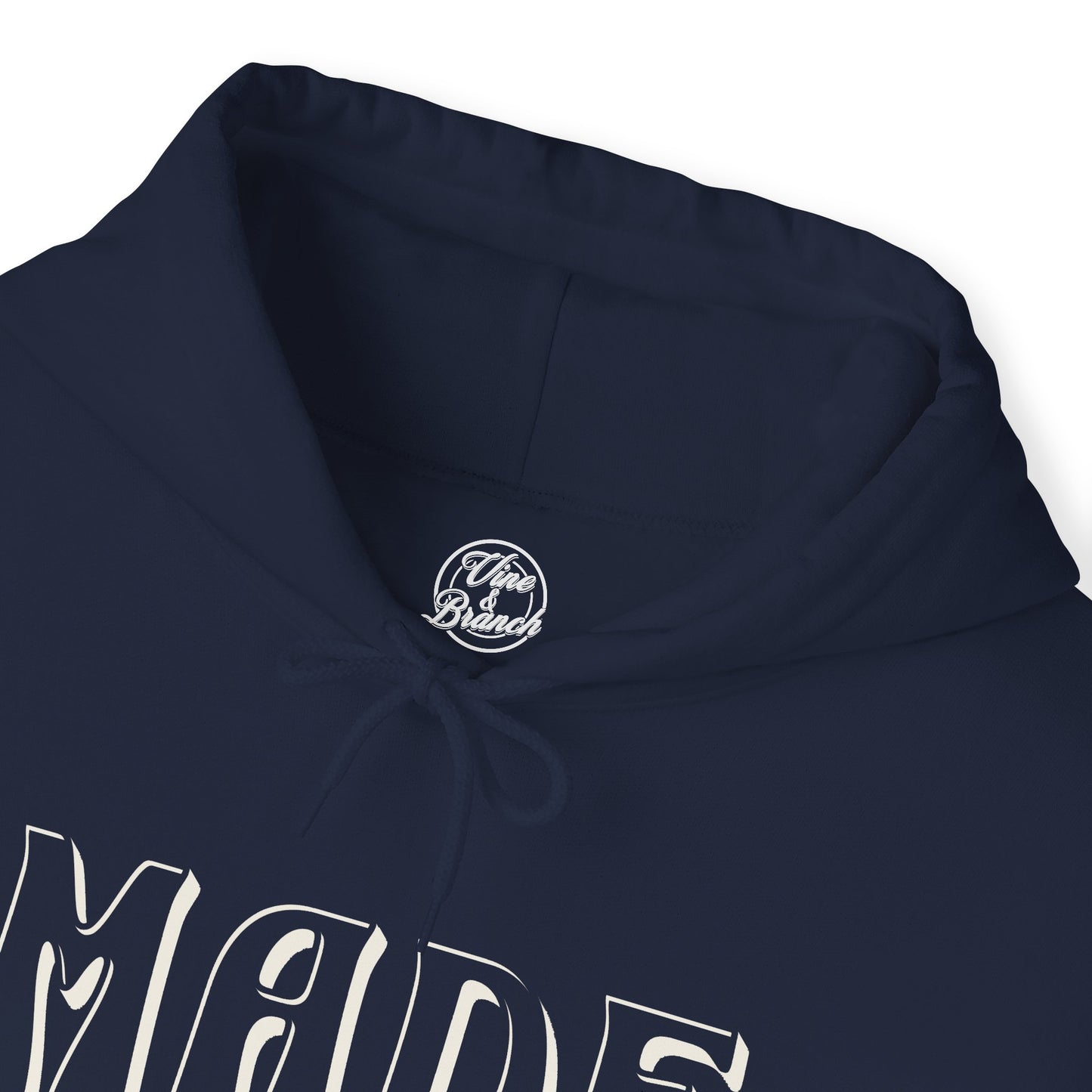 "Fearfully Wonderfully Made" Navy Adult Hoodie