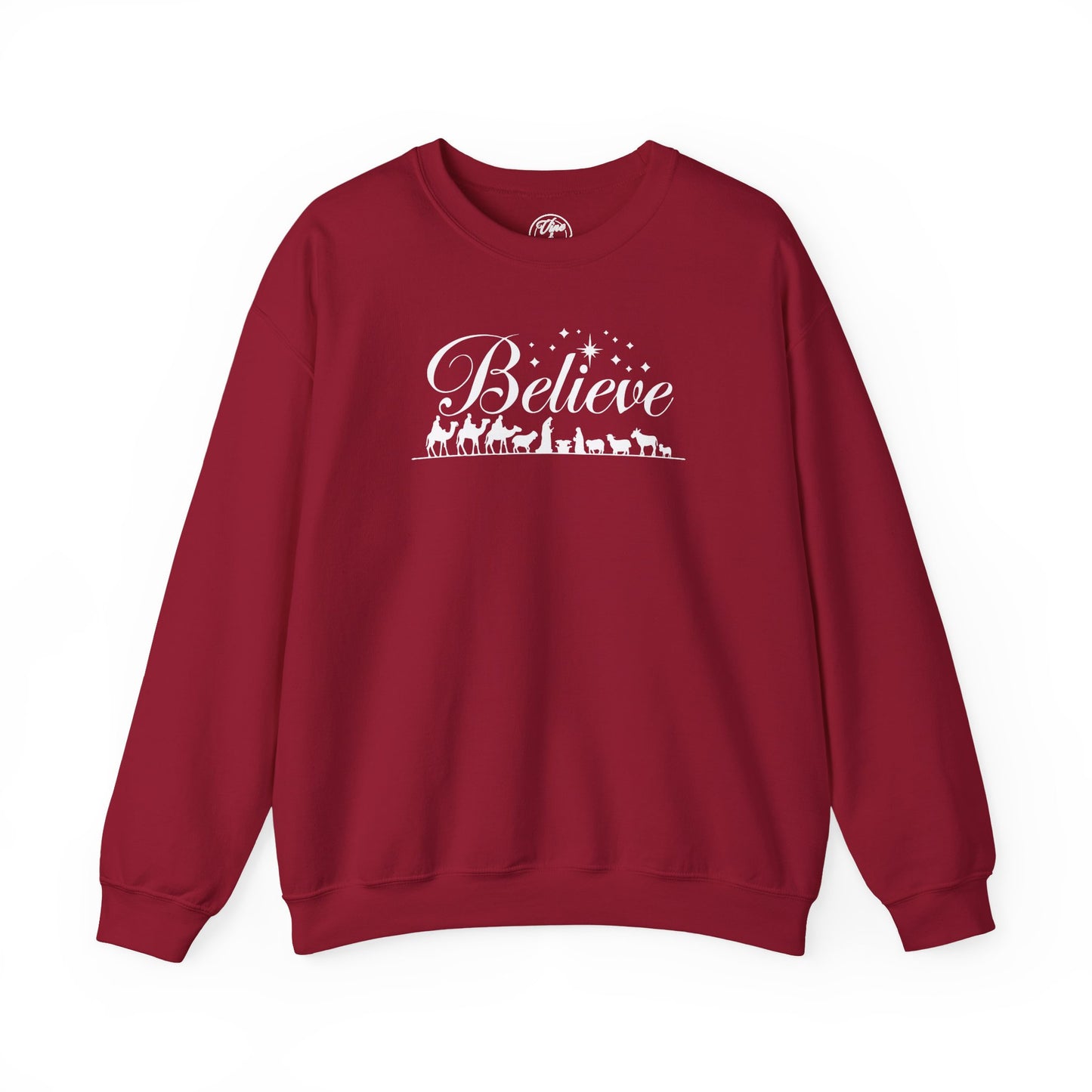 CHRISTMAS "BELIEVE" UNISEX CREWNECK SWEATSHIRT