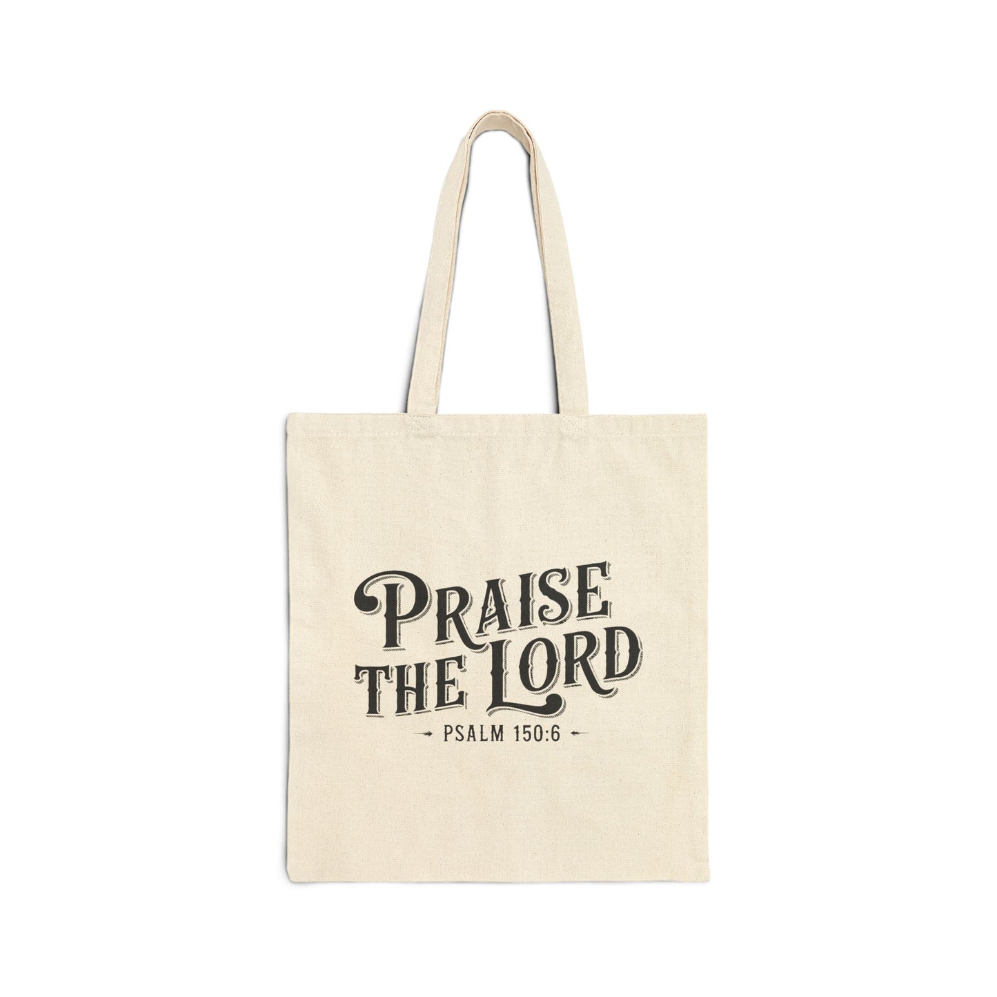 "Praise the Lord" Old Fashioned Cotton Canvas Tote Bag