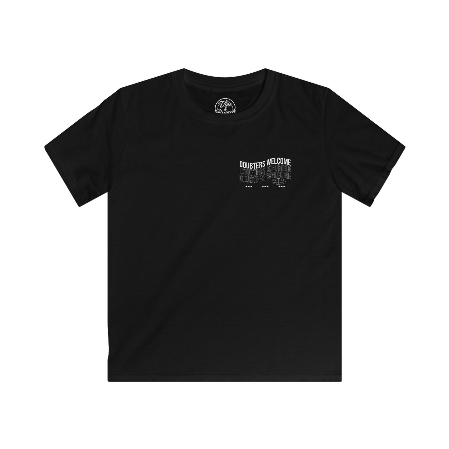 "Doubters Welcome" Kids Softstyle Tee