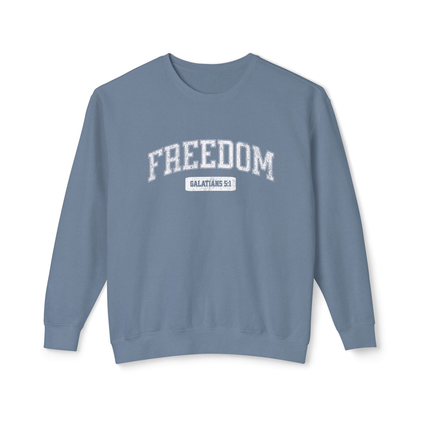 "FREEDOM" VARSITY UNISEX PREMIUM SWEATSHIRT
