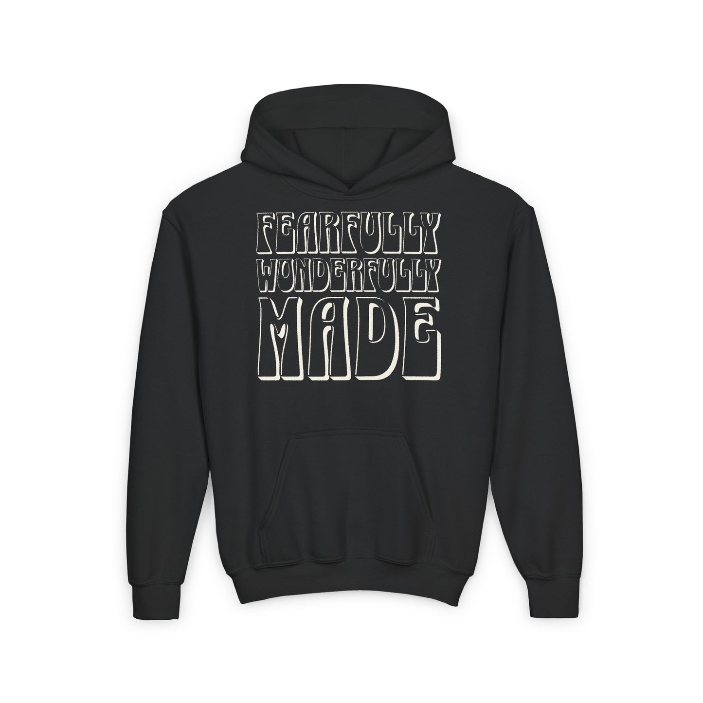 "Fearfully Wonderfully Made" Kids Heavy Weight Hoodie