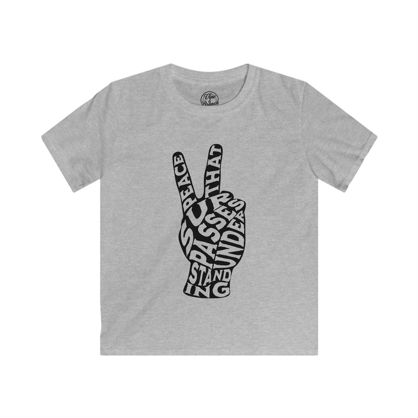 "PEACE" KIDS SOFTSTYLE TEE