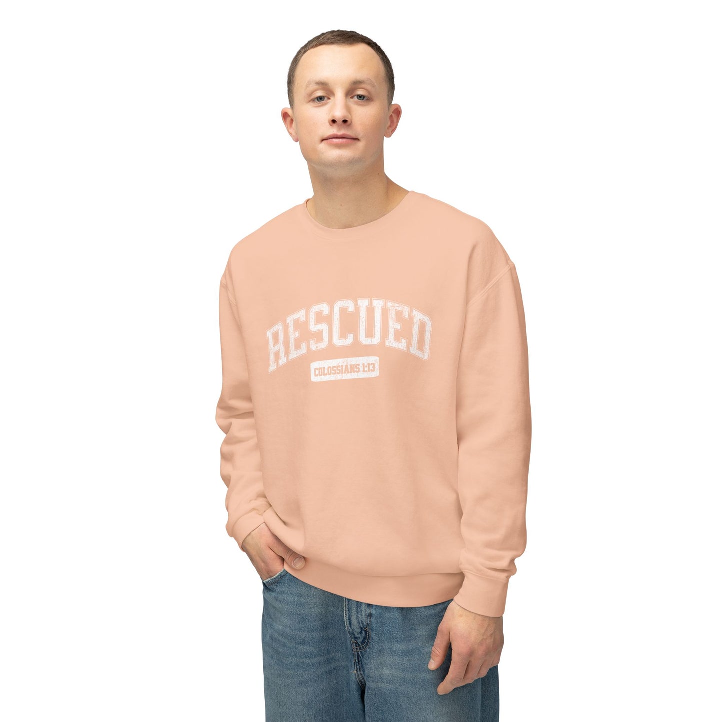 VARSITY "RESCUED" UNISEX PREMIUM SWEATSHIRT