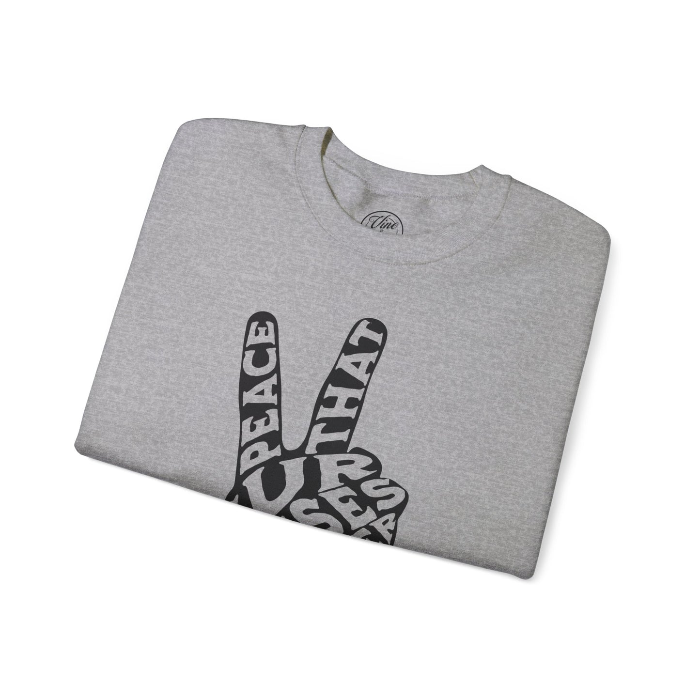 "Peace" Adult Crewneck Sweatshirt