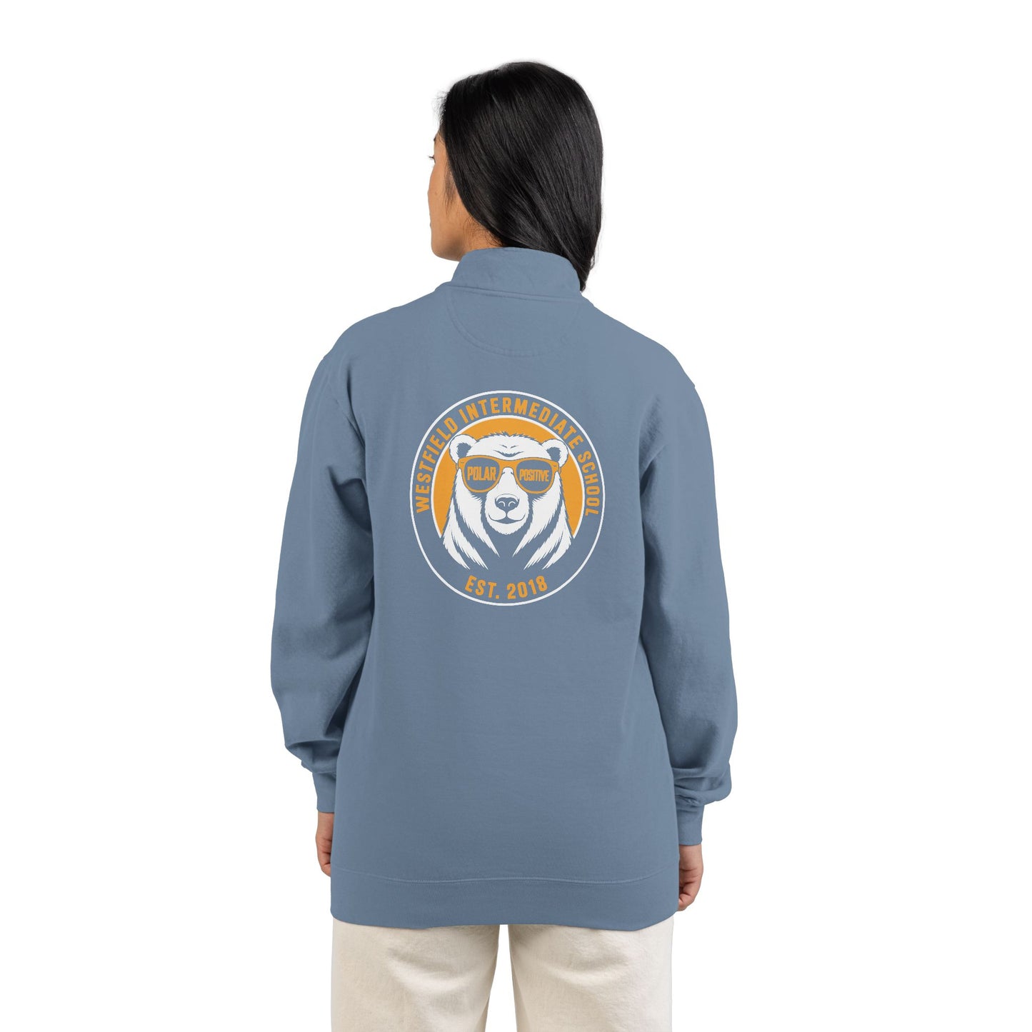 WIS "POLAR POSITIVE" UNISEX PREMIUM QUARTER-ZIP SWEATSHIRT