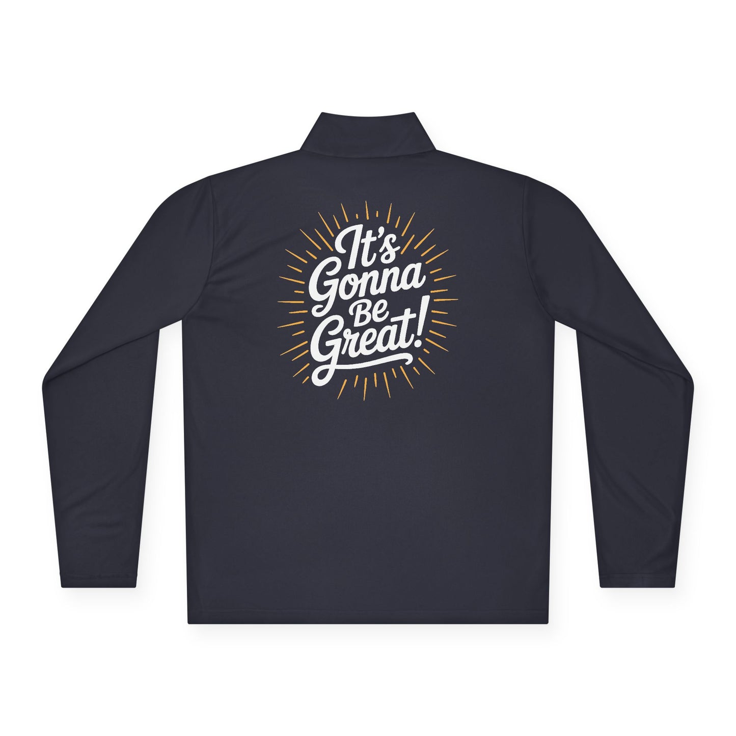WIS "IT'S GONNA BE GREAT!" QUARTER ZIP MOISTURE WICKING PULLOVER