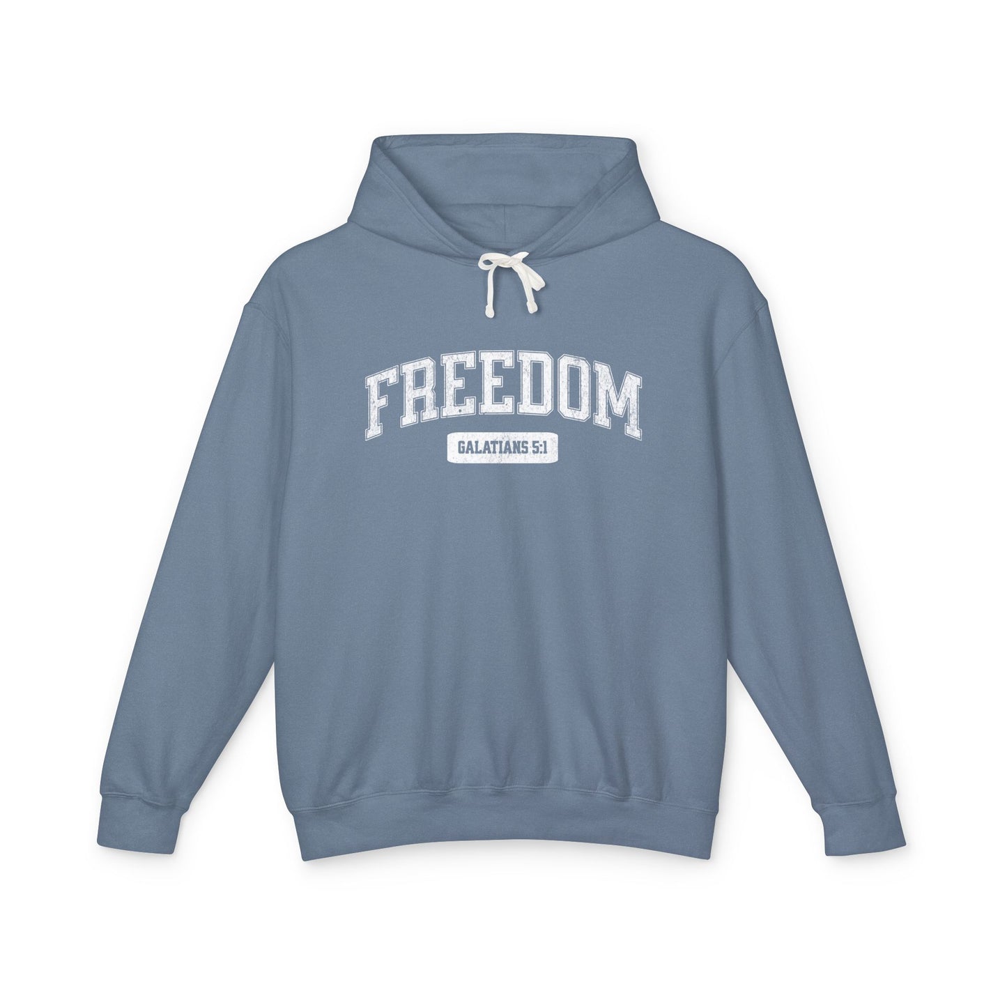 "FREEDOM" VARSITY UNISEX PREMIUM LIGHTWEIGHT HOODIE