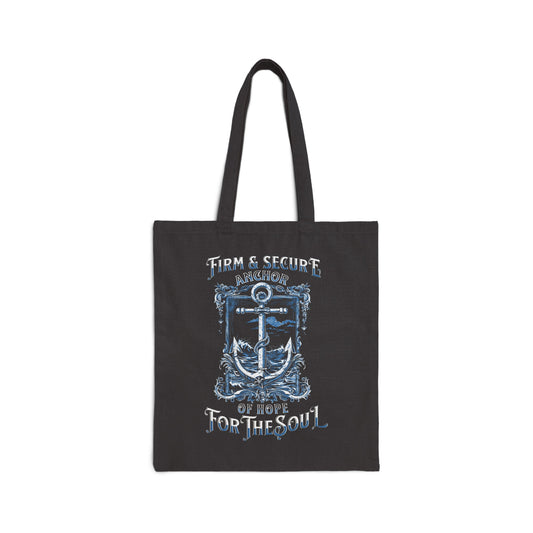 "Anchor For The Soul" Cotton Canvas Tote Bag