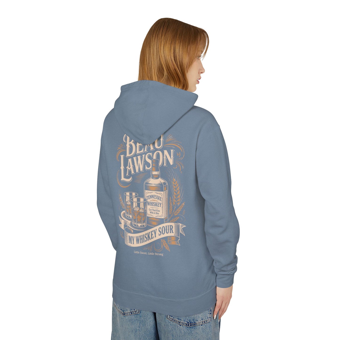 Beau Lawson "My Whiskey Sour" Western Unisex Lightweight Hooded Sweatshirt