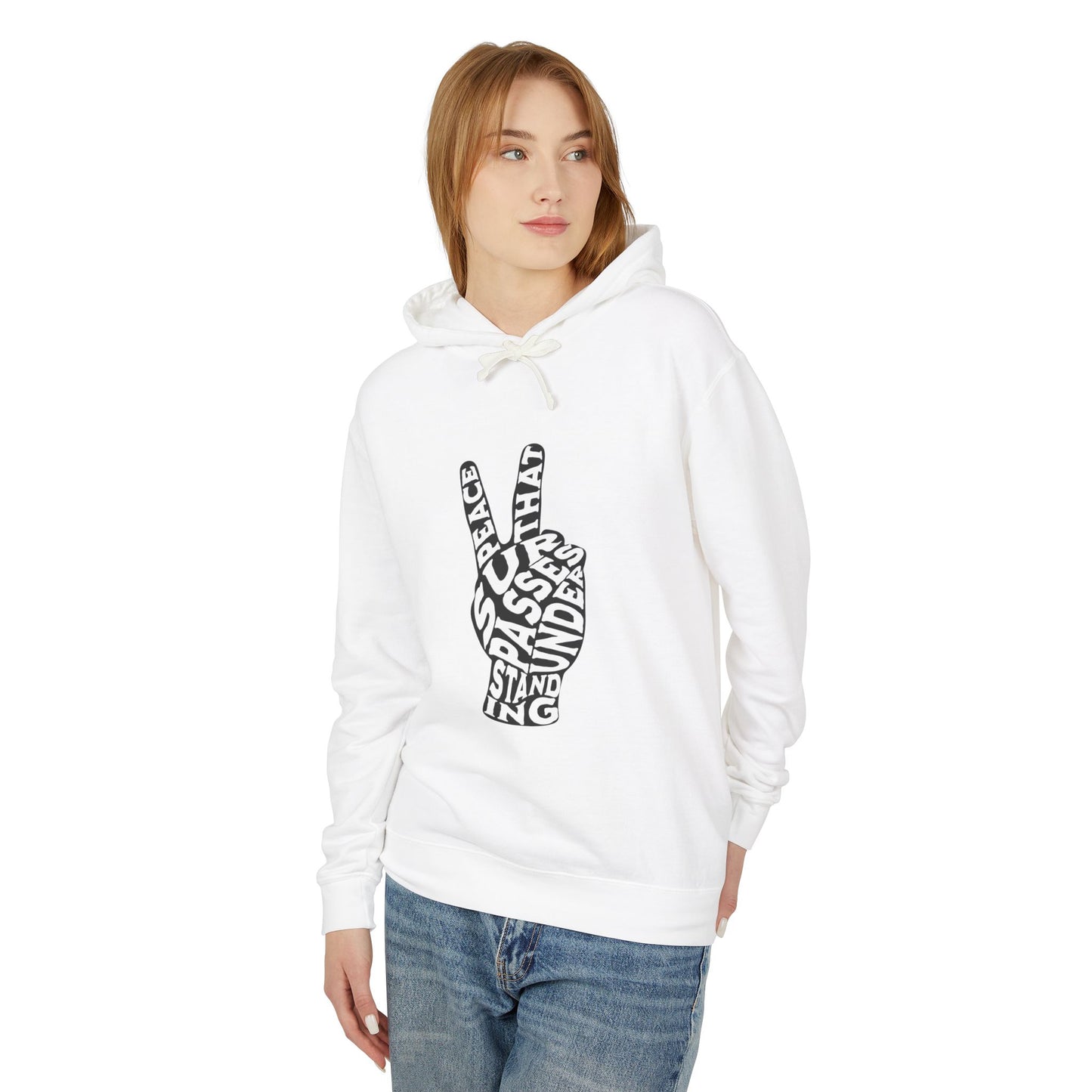 "PEACE" UNISEX LIGHTWEIGHT PREMIUM HOODIE