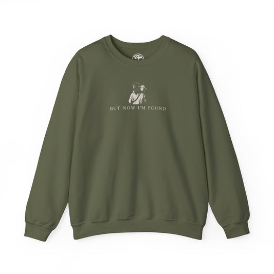 "But Now I'm Found" Adult Crewneck Sweatshirt