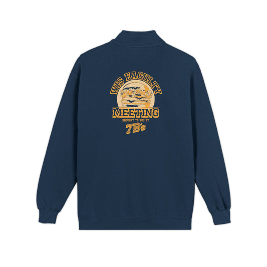 WIS "FACULTY MEETING" UNISEX PREMIUM QUARTER-ZIP SWEATSHIRT