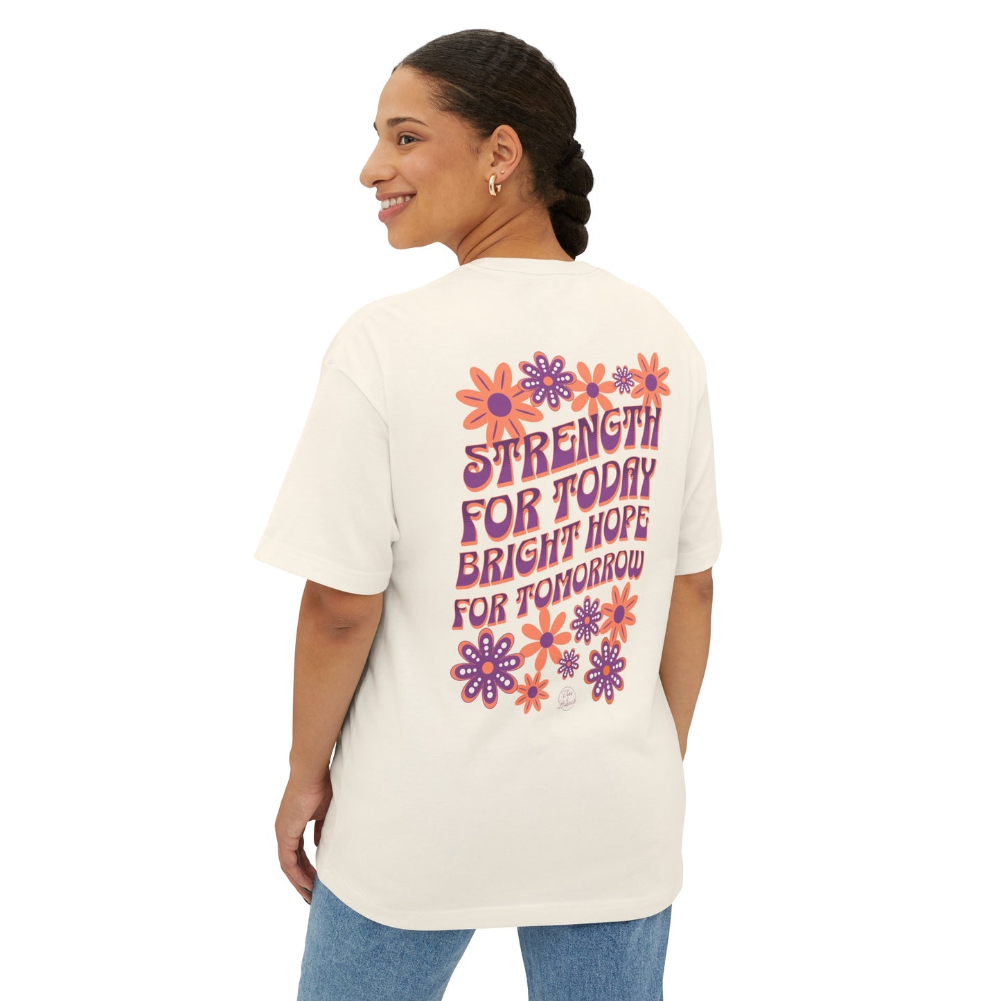 "Strength & Bright Hope" Adult Unisex Oversized Boxy Tee