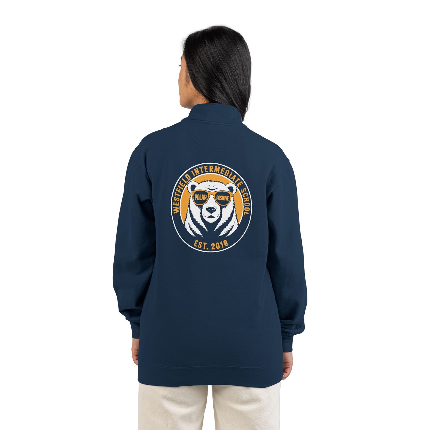 WIS "POLAR POSITIVE" UNISEX PREMIUM QUARTER-ZIP SWEATSHIRT