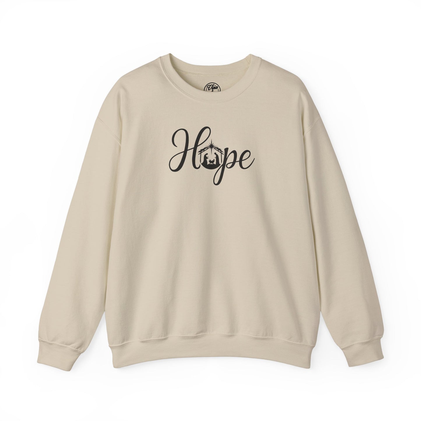 "Hope" Nativity Christmas Crewneck Sweatshirt