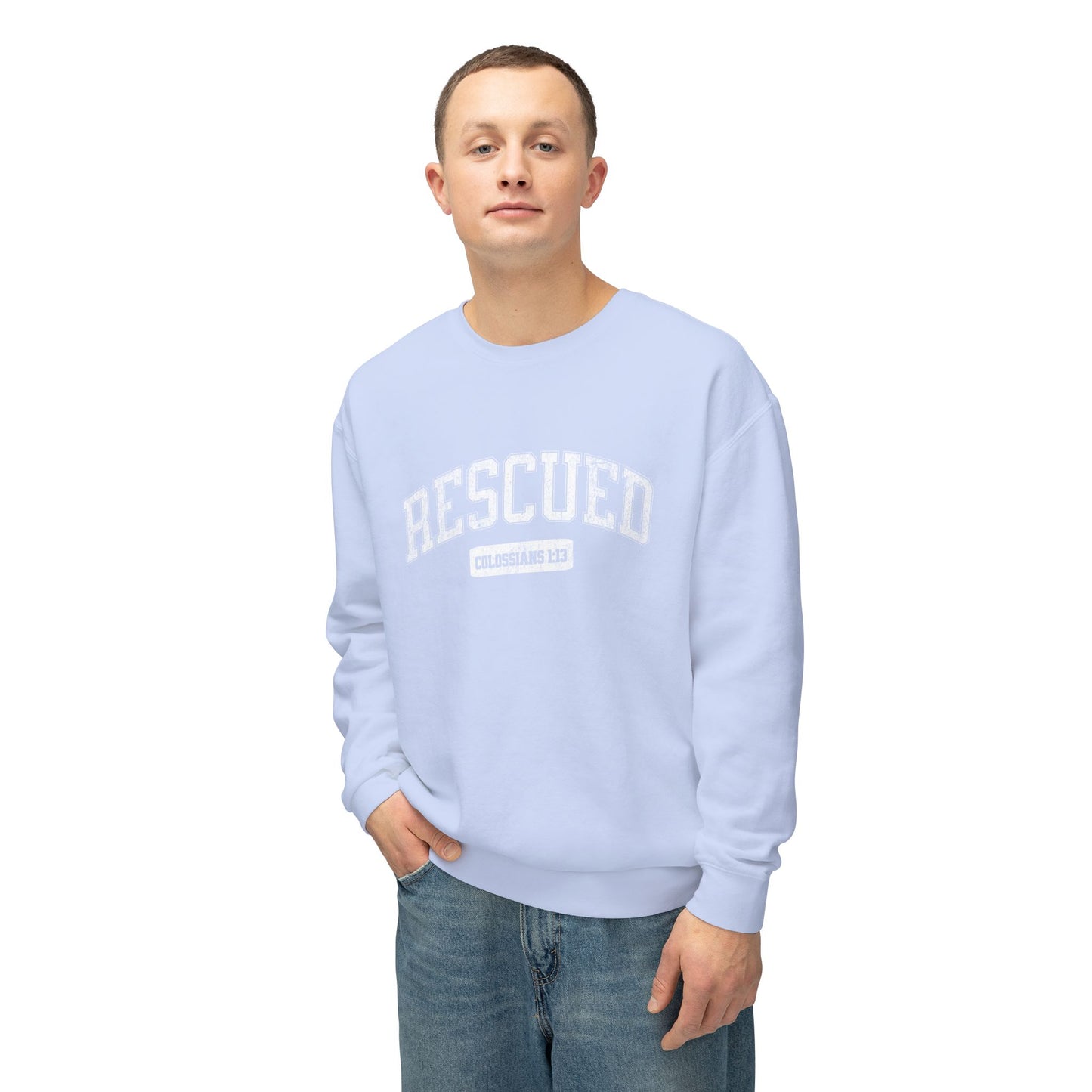 VARSITY "RESCUED" UNISEX PREMIUM SWEATSHIRT