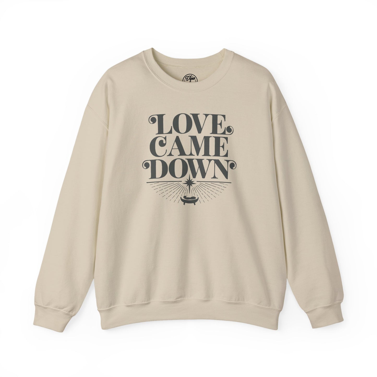 CHRISTMAS "LOVE CAME DOWN" UNISEX CREWNECK SWEATSHIRT