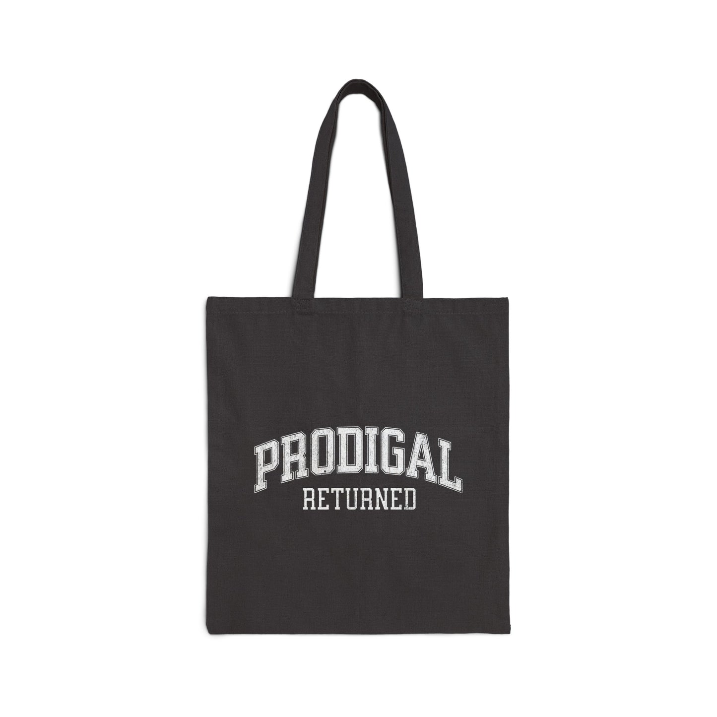 "Prodigal Returned" Varsity Style Cotton Canvas Tote Bag