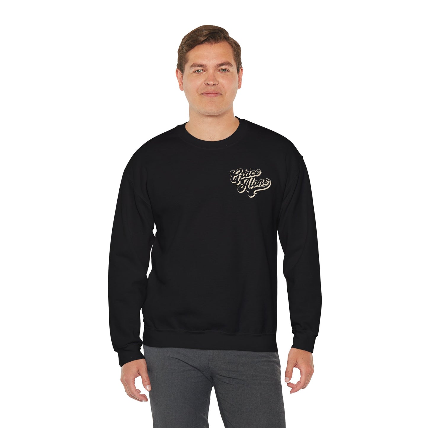 "Grace Alone" Adult Crewneck Sweatshirt