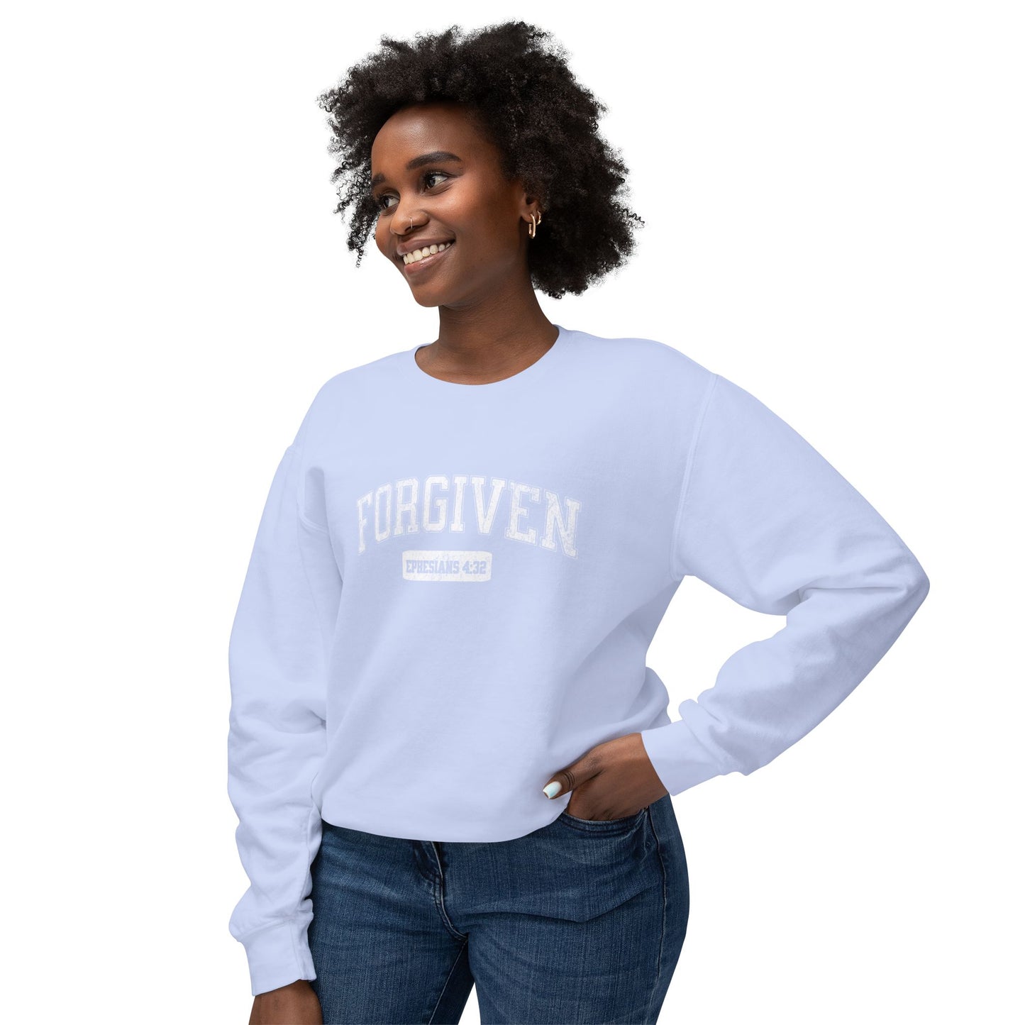 "FORGIVEN" VARSITY UNISEX PREMIUM SWEATSHIRT