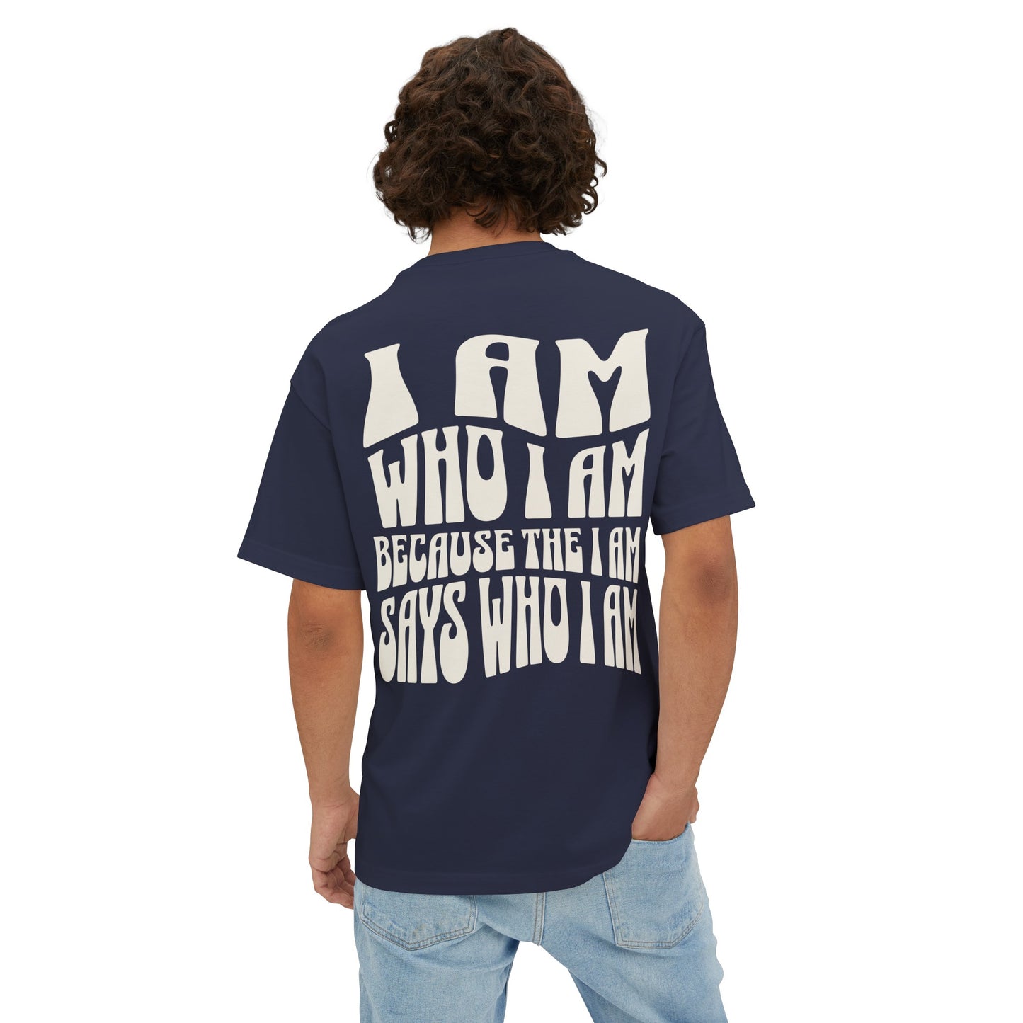 "I Am Who I AM" Adult Unisex Oversized Boxy Tee