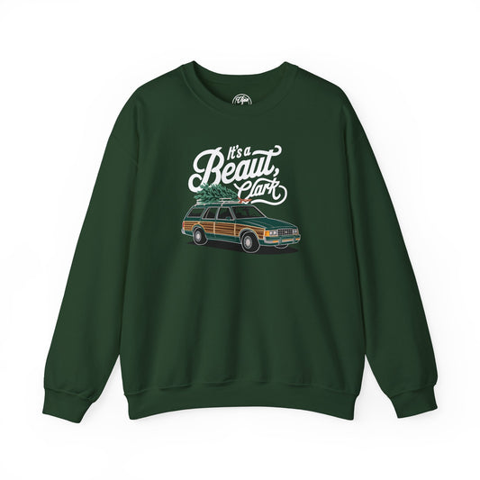 "CHRISTMAS "IT'S A BEAUT, CLARK" UNISEX CREWNECK SWEATSHIRT