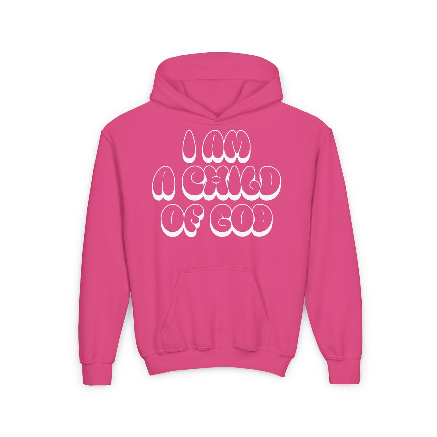 "I Am A Child of God" Youth Heavy Blend Hoodie