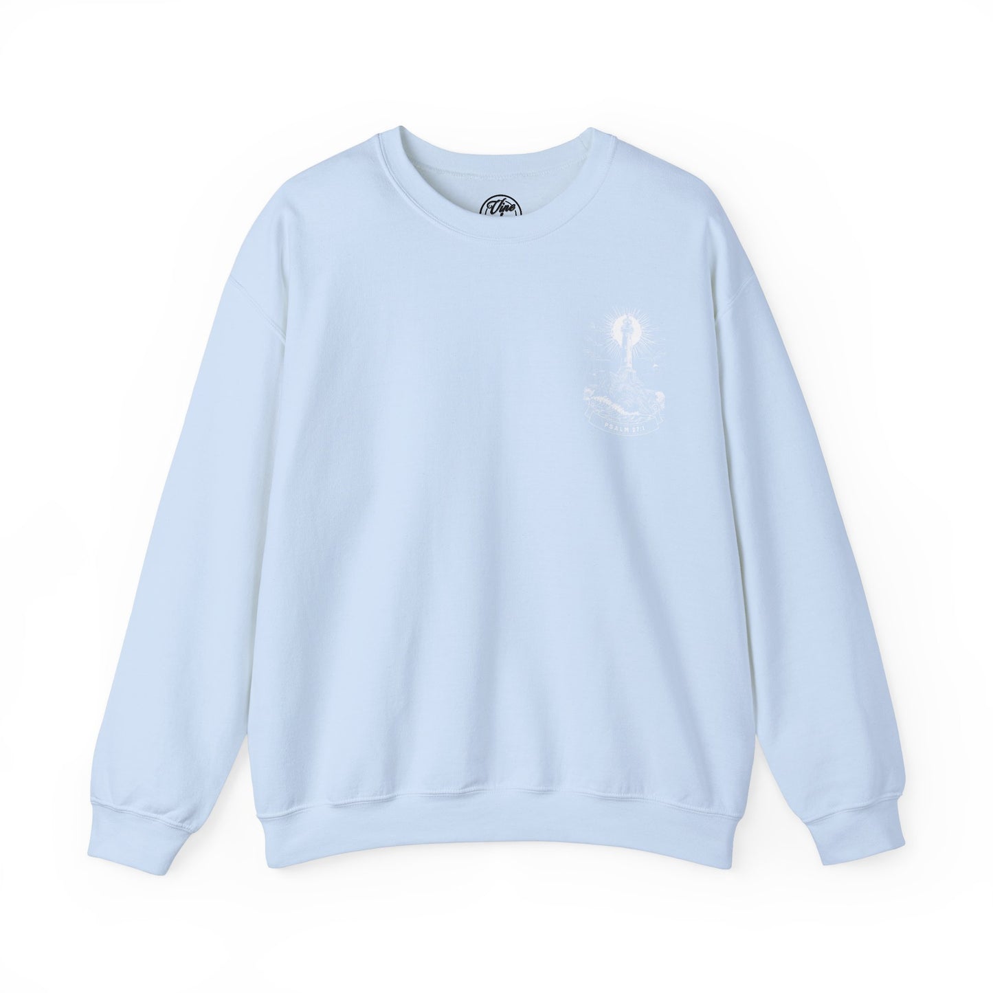 "Psalm 27:1" Adult Crewneck Sweatshirt